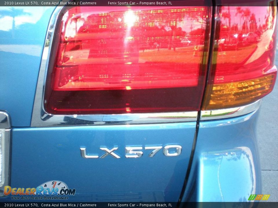 2010 Lexus LX 570 Costa Azul Blue Mica / Cashmere Photo #21