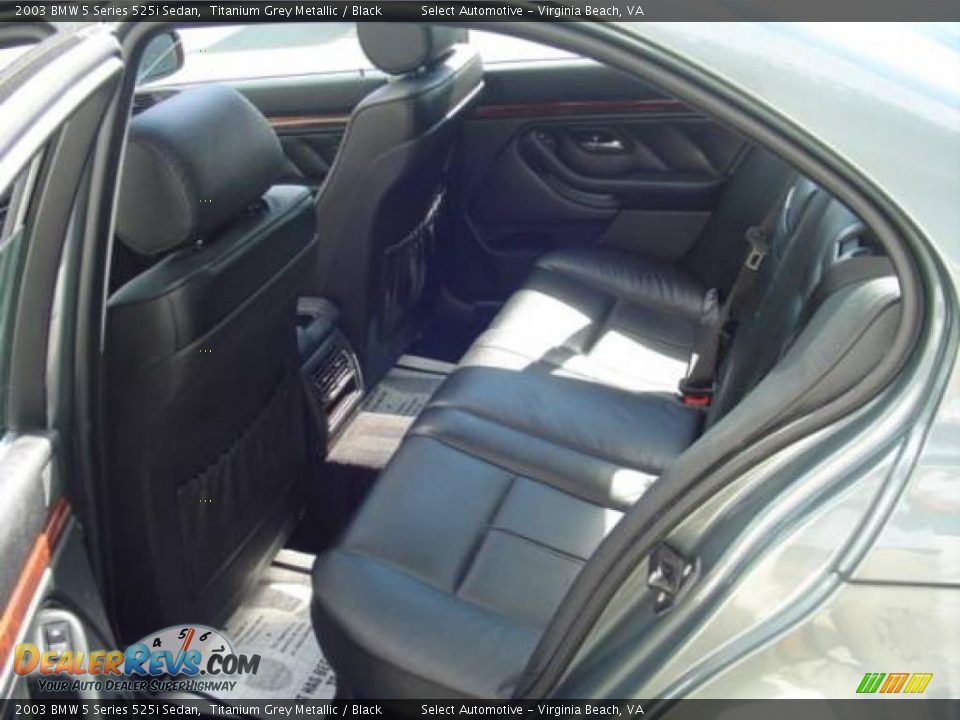 2003 BMW 5 Series 525i Sedan Titanium Grey Metallic / Black Photo #8