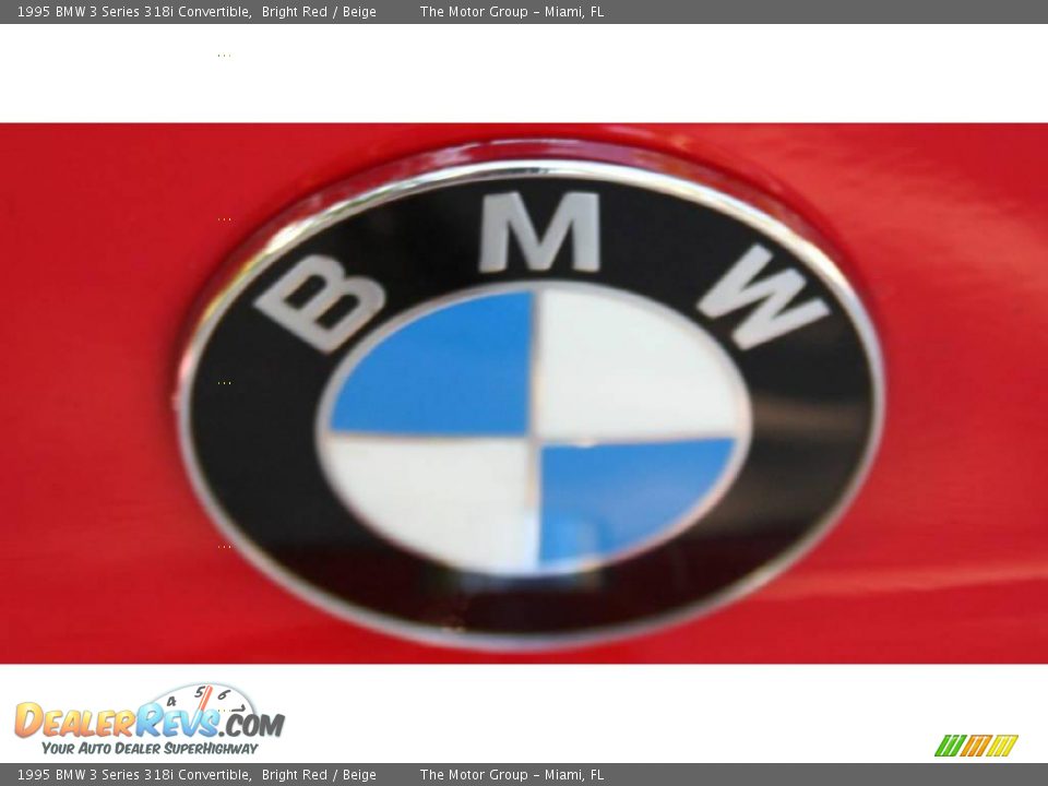 1995 BMW 3 Series 318i Convertible Bright Red / Beige Photo #23