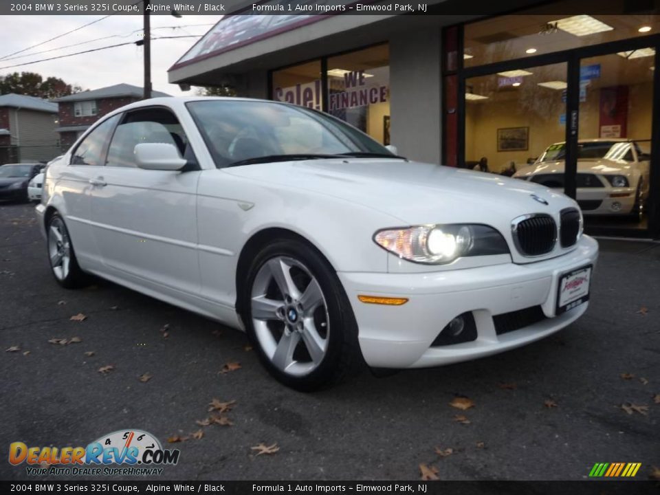2004 BMW 3 Series 325i Coupe Alpine White / Black Photo #2
