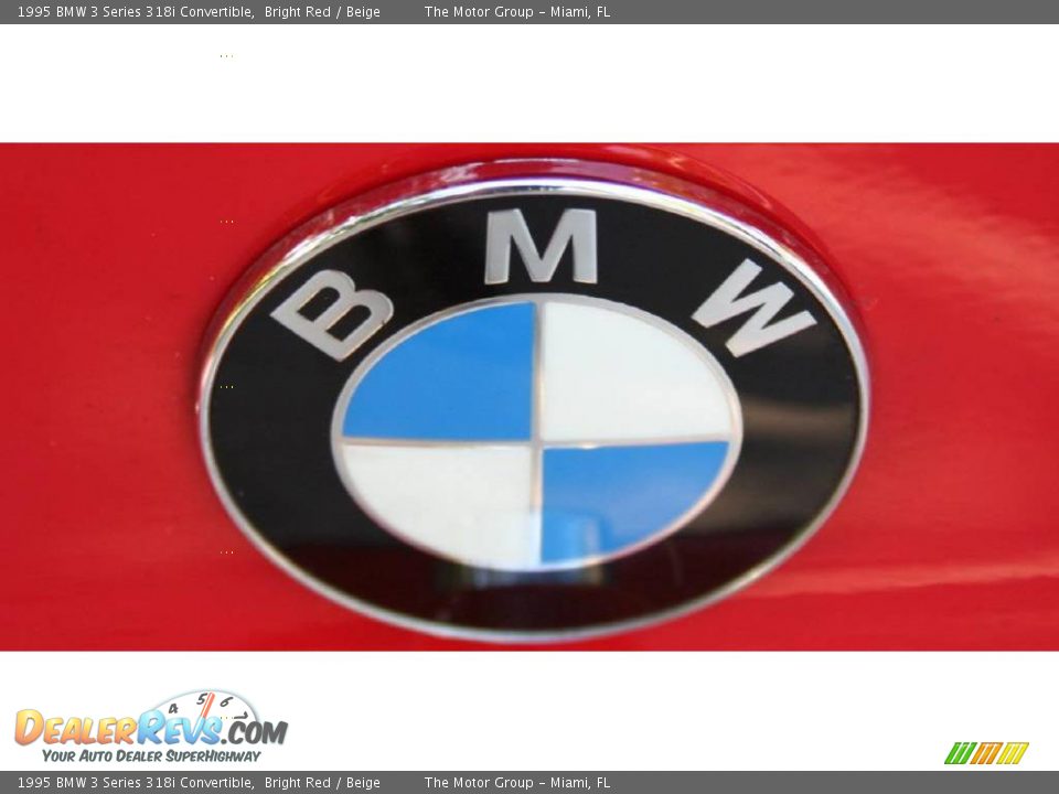 1995 BMW 3 Series 318i Convertible Bright Red / Beige Photo #32