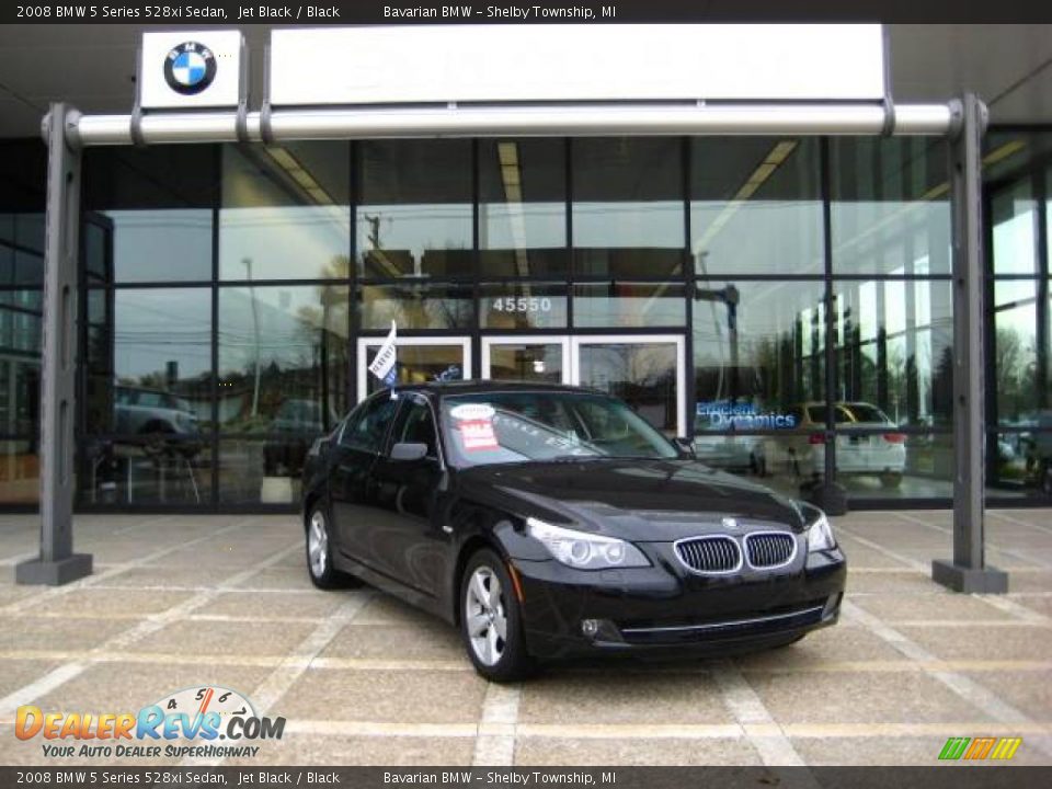 2008 BMW 5 Series 528xi Sedan Jet Black / Black Photo #2