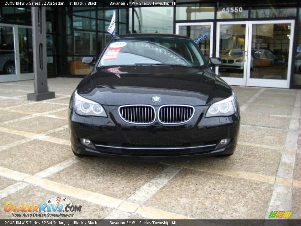 2008 BMW 5 Series 528xi Sedan Jet Black / Black Photo #3