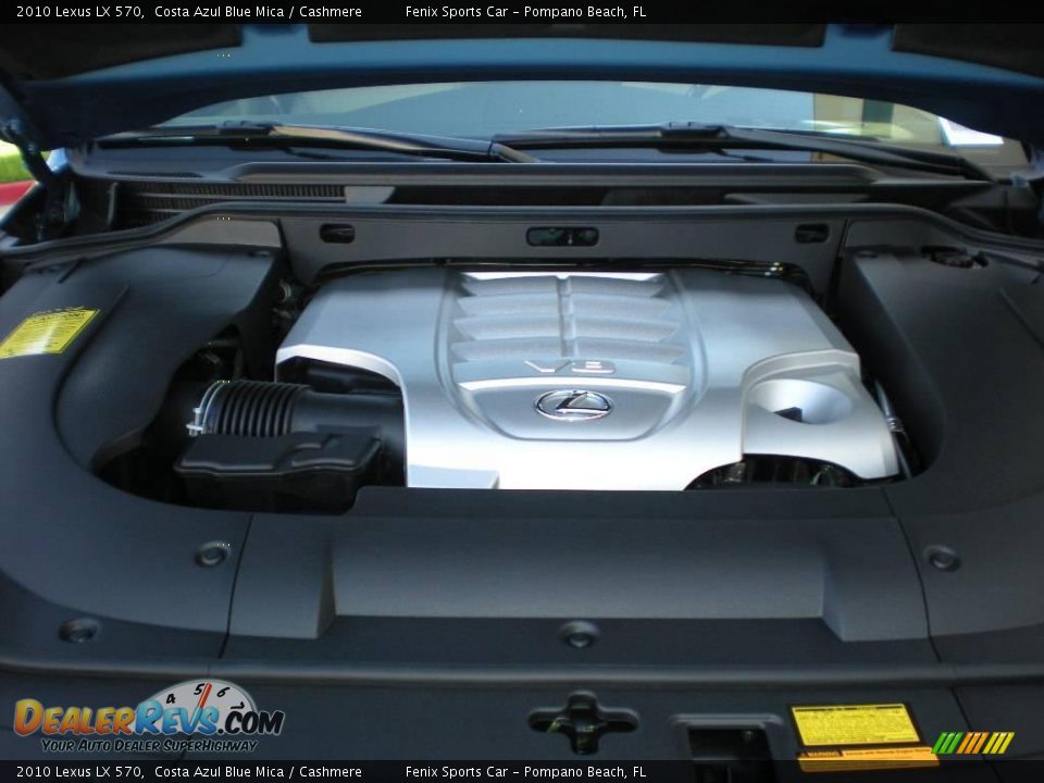 2010 Lexus LX 570 Costa Azul Blue Mica / Cashmere Photo #34