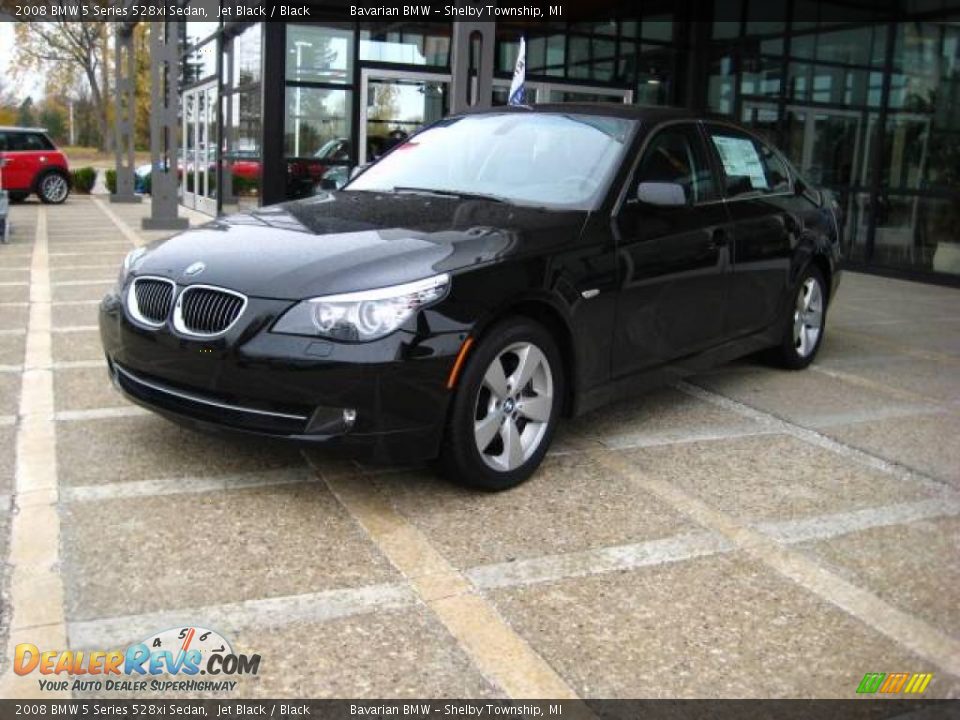 2008 BMW 5 Series 528xi Sedan Jet Black / Black Photo #4