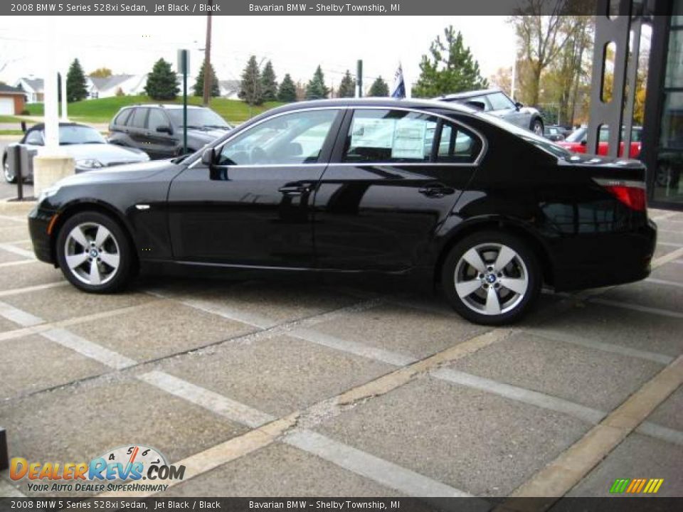 2008 BMW 5 Series 528xi Sedan Jet Black / Black Photo #5