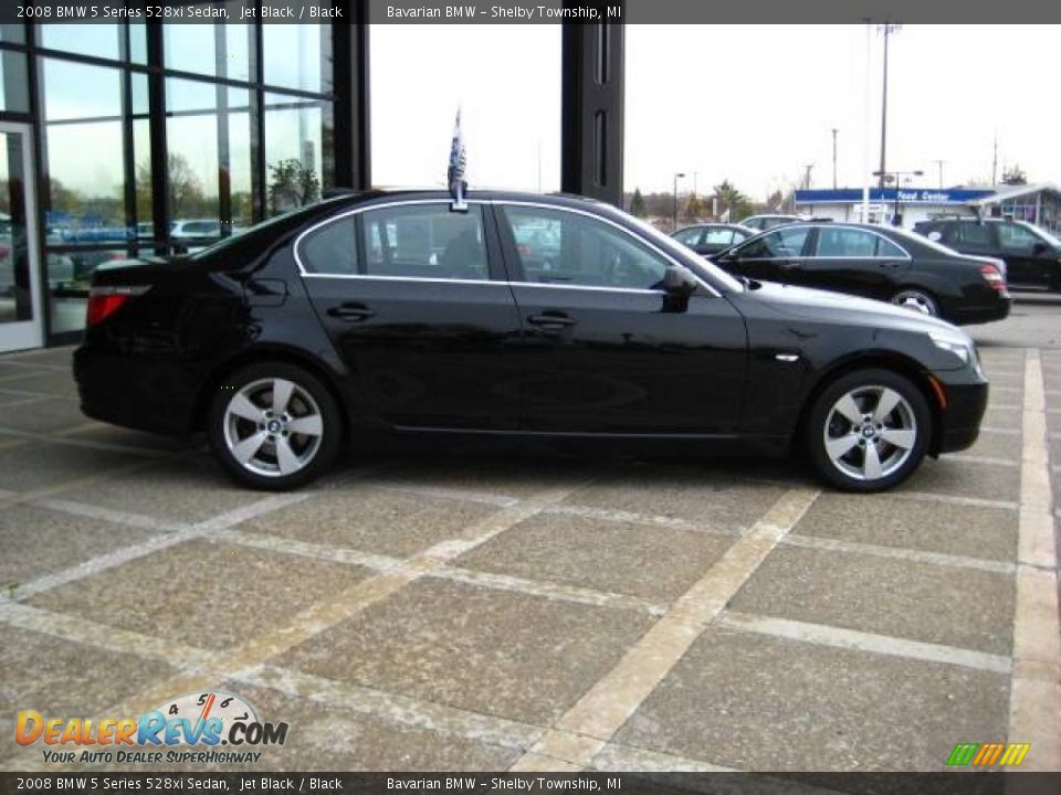 2008 BMW 5 Series 528xi Sedan Jet Black / Black Photo #9