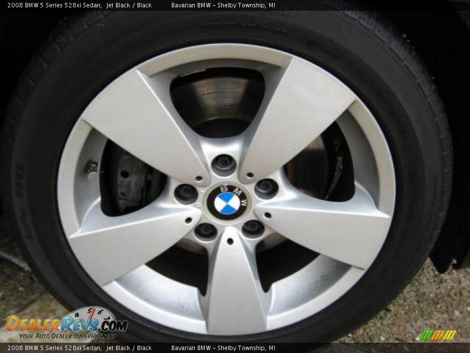 2008 BMW 5 Series 528xi Sedan Jet Black / Black Photo #10