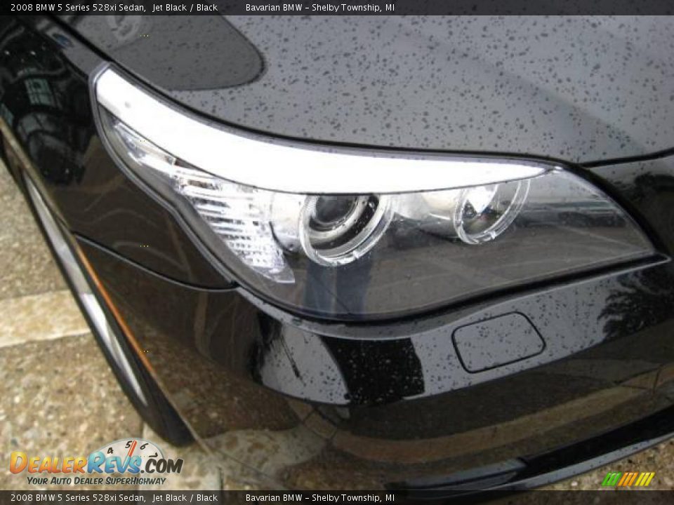 2008 BMW 5 Series 528xi Sedan Jet Black / Black Photo #11