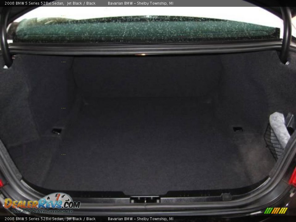 2008 BMW 5 Series 528xi Sedan Jet Black / Black Photo #17