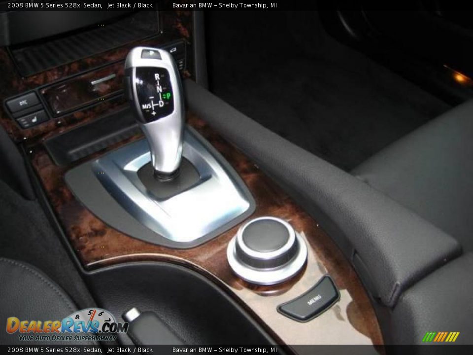 2008 BMW 5 Series 528xi Sedan Jet Black / Black Photo #20