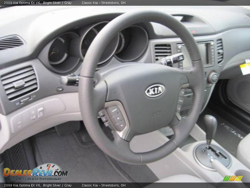 2009 Kia Optima EX V6 Bright Silver / Gray Photo #12