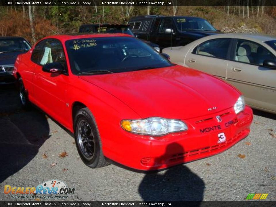 2000 Chevrolet Monte Carlo LS Torch Red / Ebony Photo #1