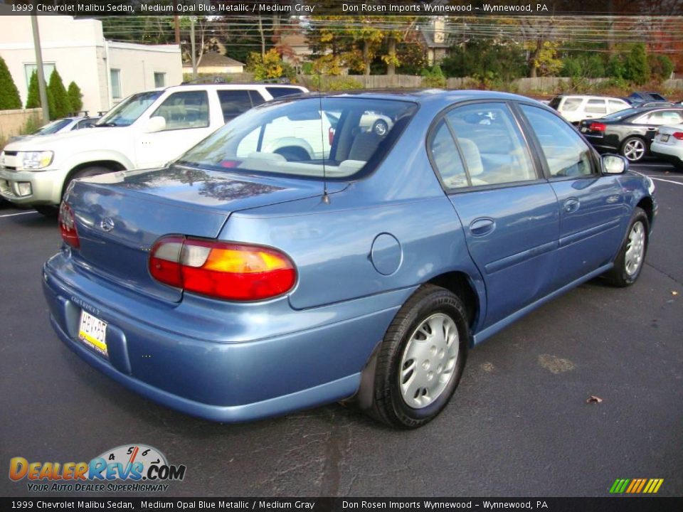 1999 Chevrolet Malibu Sedan Medium Opal Blue Metallic / Medium Gray Photo #7