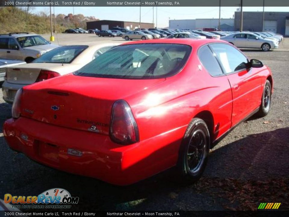 2000 Chevrolet Monte Carlo LS Torch Red / Ebony Photo #2