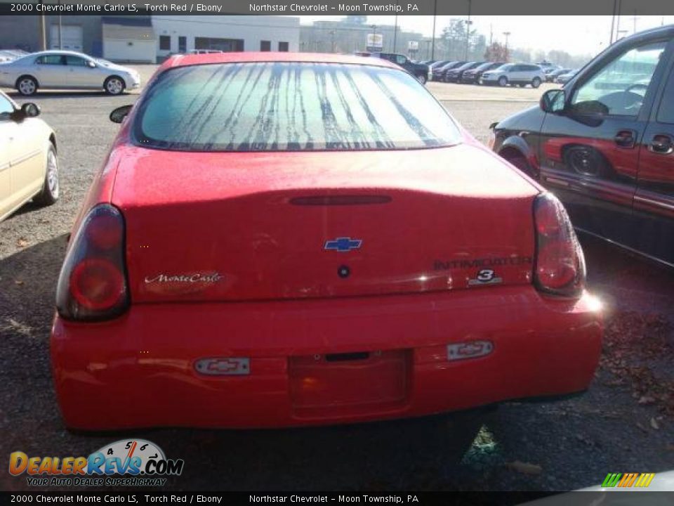 2000 Chevrolet Monte Carlo LS Torch Red / Ebony Photo #3