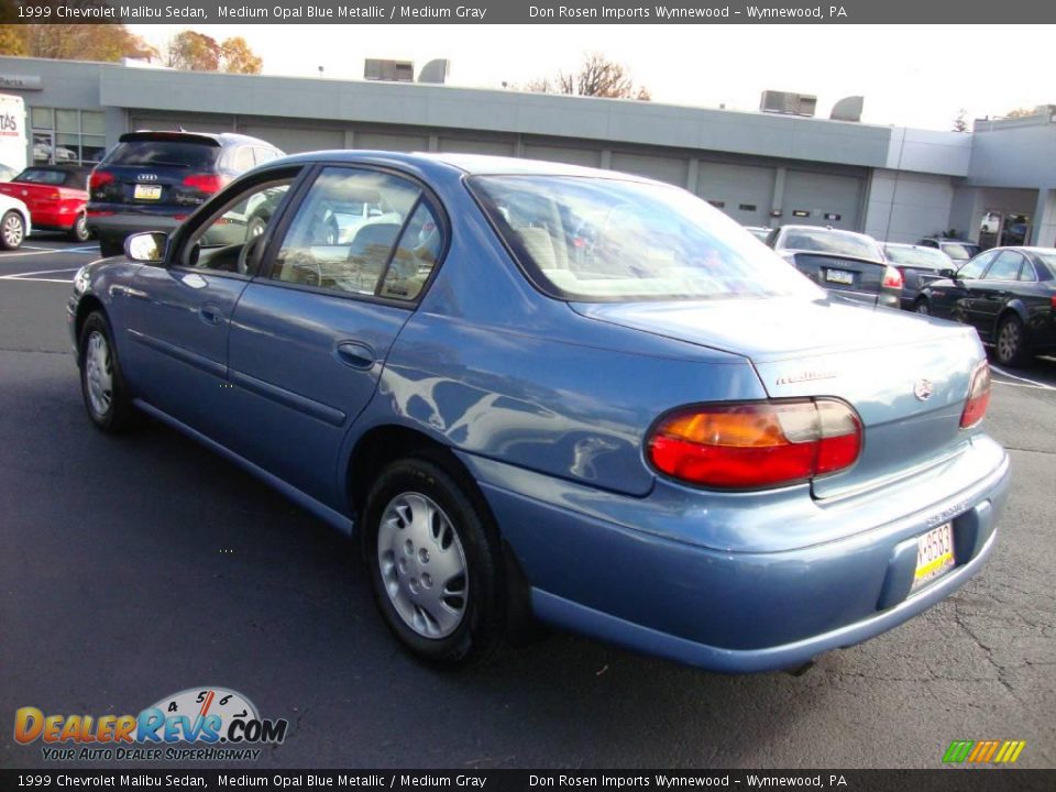 1999 Chevrolet Malibu Sedan Medium Opal Blue Metallic / Medium Gray Photo #9