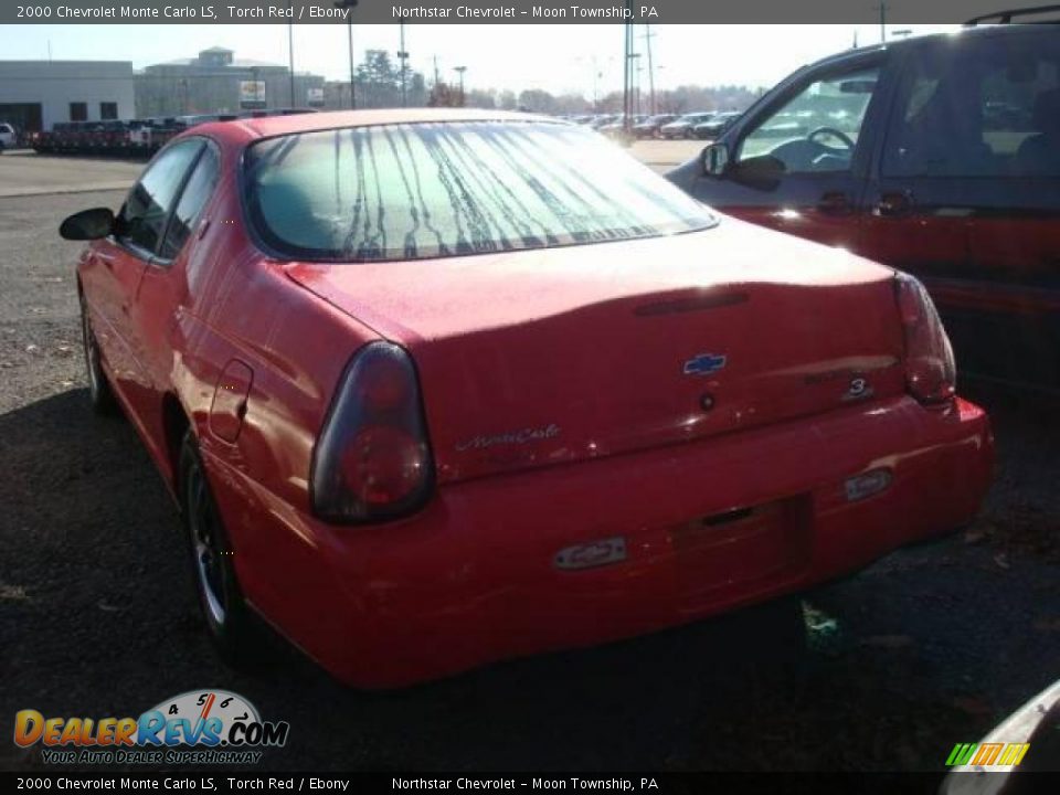 2000 Chevrolet Monte Carlo LS Torch Red / Ebony Photo #4
