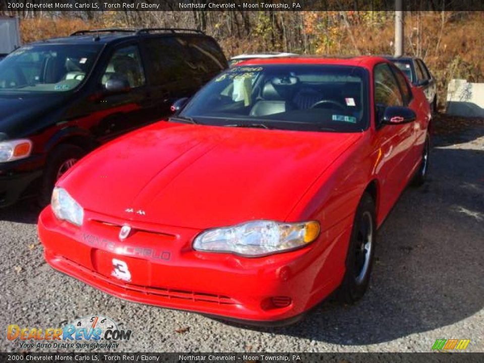 2000 Chevrolet Monte Carlo LS Torch Red / Ebony Photo #5