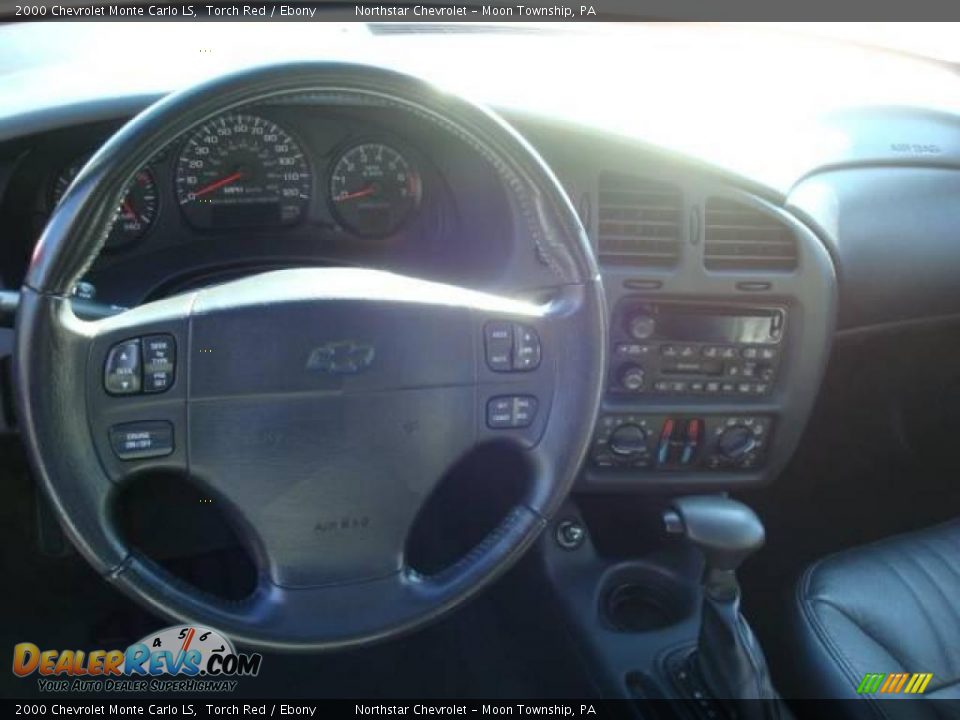 2000 Chevrolet Monte Carlo LS Torch Red / Ebony Photo #10