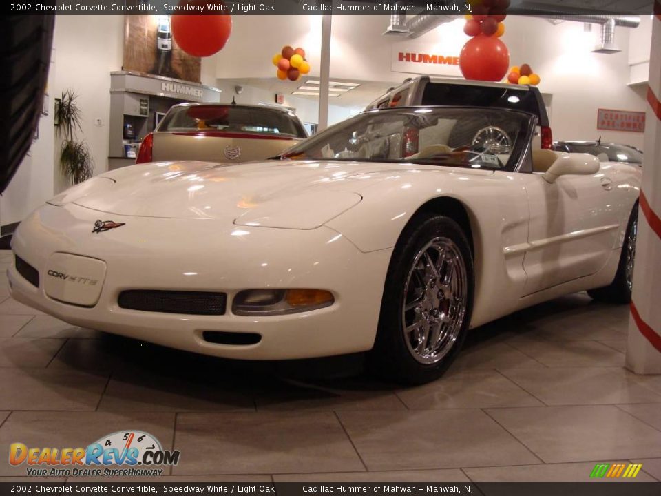 2002 Chevrolet Corvette Convertible Speedway White / Light Oak Photo #1