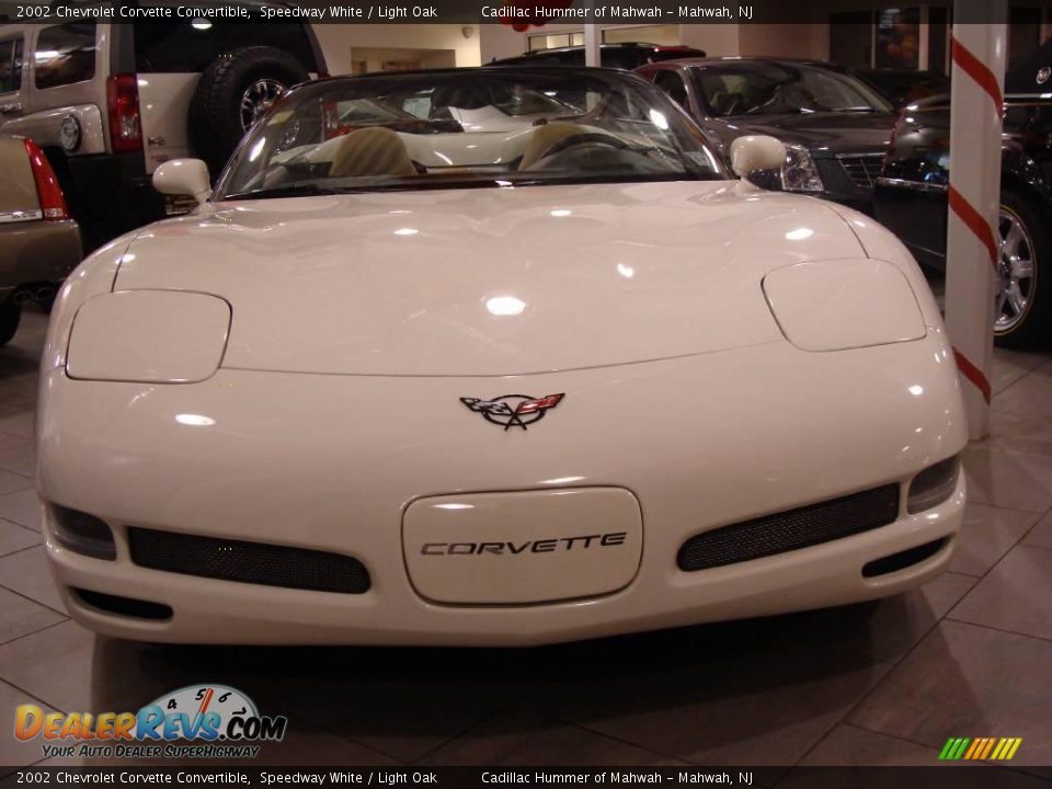 2002 Chevrolet Corvette Convertible Speedway White / Light Oak Photo #2