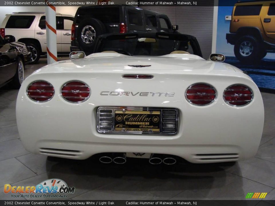 2002 Chevrolet Corvette Convertible Speedway White / Light Oak Photo #4