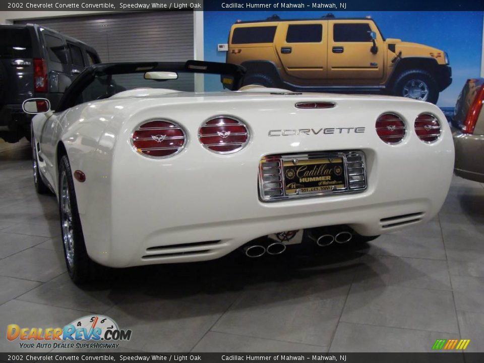 2002 Chevrolet Corvette Convertible Speedway White / Light Oak Photo #5