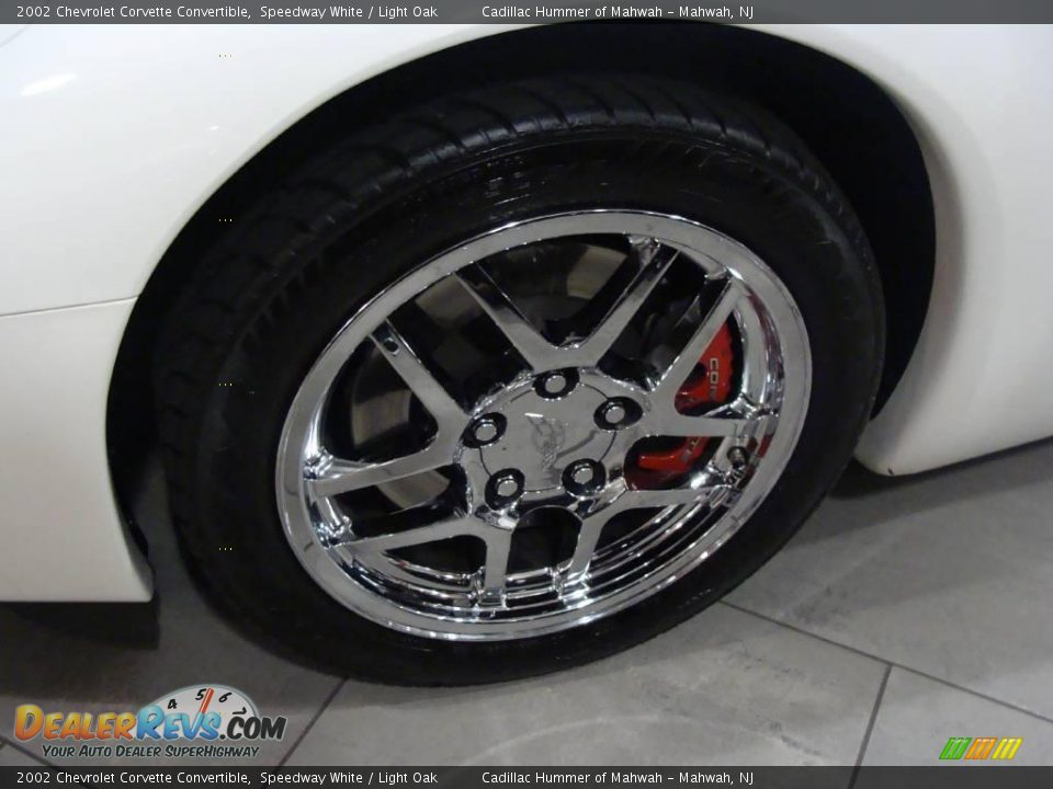 2002 Chevrolet Corvette Convertible Speedway White / Light Oak Photo #8