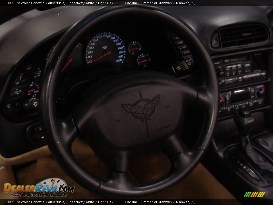 2002 Chevrolet Corvette Convertible Speedway White / Light Oak Photo #18