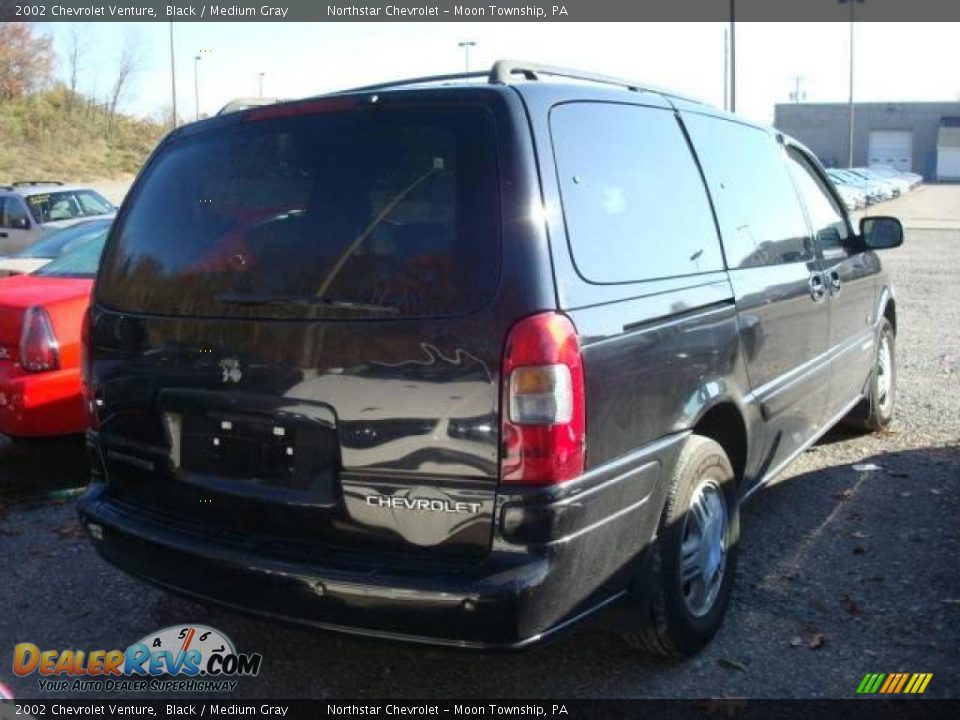 2002 Chevrolet Venture Black / Medium Gray Photo #2