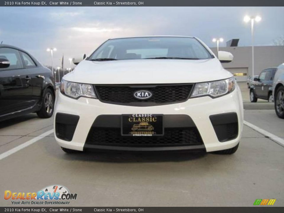 2010 Kia Forte Koup EX Clear White / Stone Photo #2