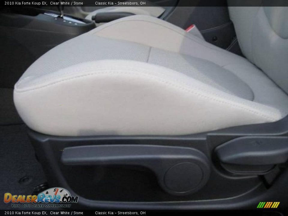 2010 Kia Forte Koup EX Clear White / Stone Photo #7