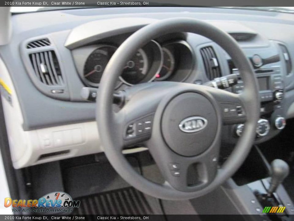2010 Kia Forte Koup EX Clear White / Stone Photo #9