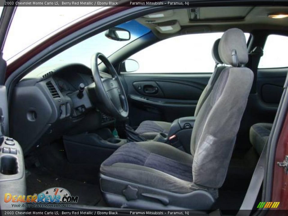 2003 Chevrolet Monte Carlo LS Berry Red Metallic / Ebony Black Photo #9