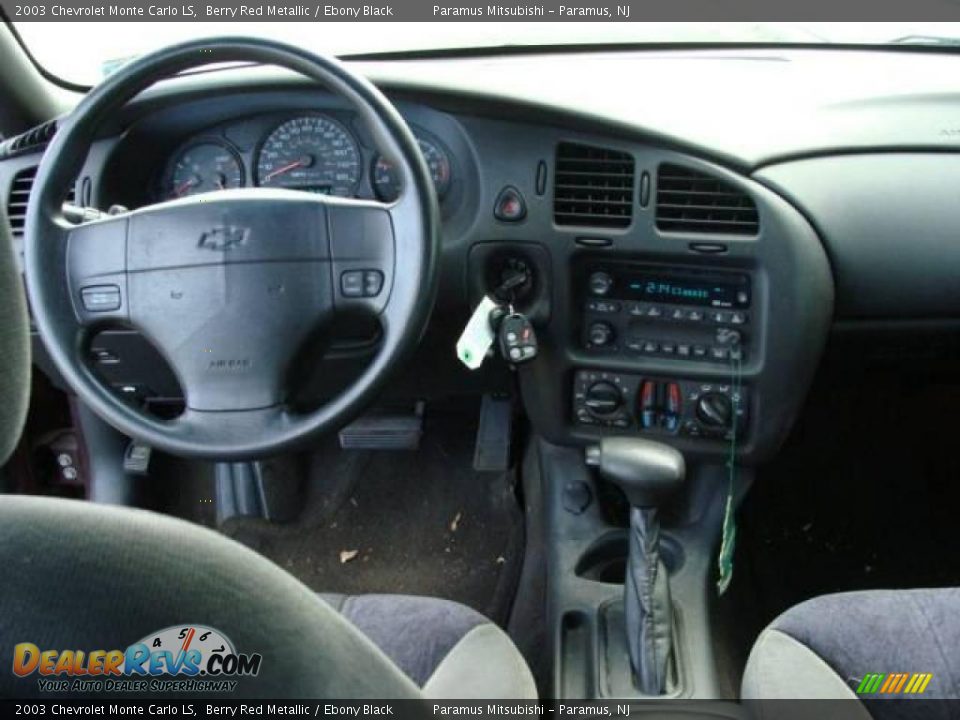 2003 Chevrolet Monte Carlo LS Berry Red Metallic / Ebony Black Photo #11
