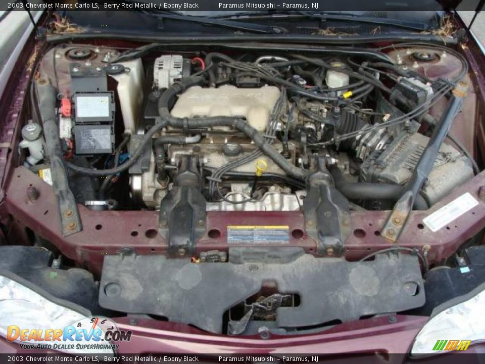 2003 Chevrolet Monte Carlo LS Berry Red Metallic / Ebony Black Photo #15