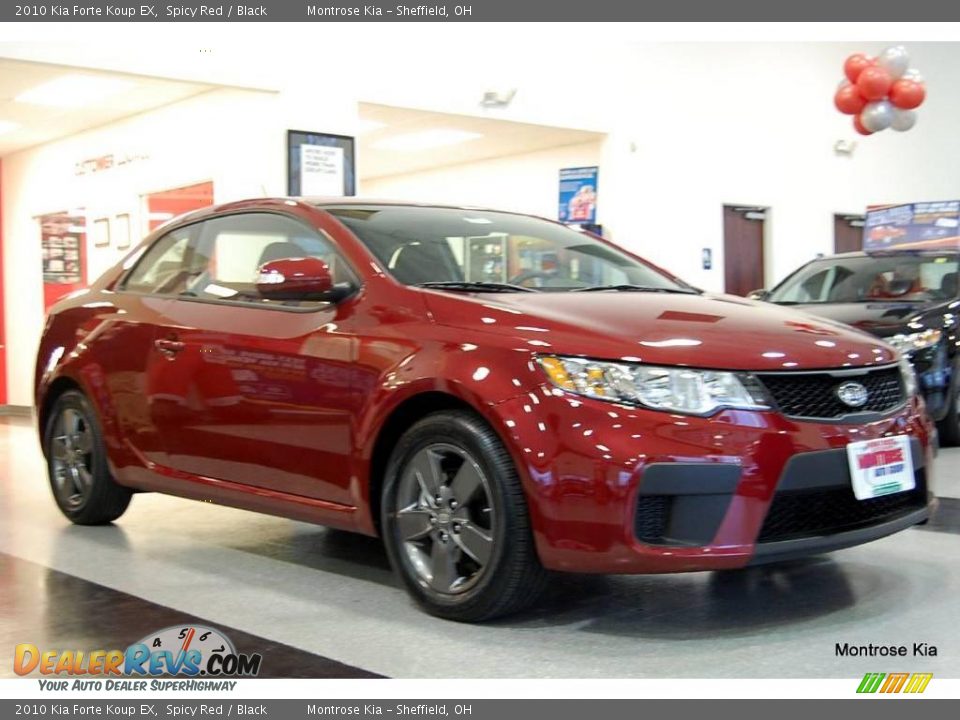 2010 Kia Forte Koup EX Spicy Red / Black Photo #9