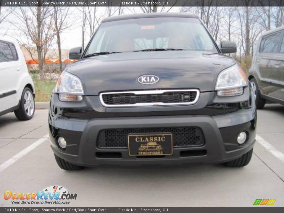 2010 Kia Soul Sport Shadow Black / Red/Black Sport Cloth Photo #2