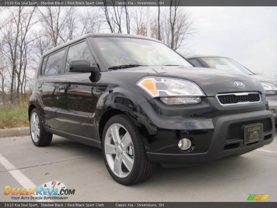 2010 Kia Soul Sport Shadow Black / Red/Black Sport Cloth Photo #3