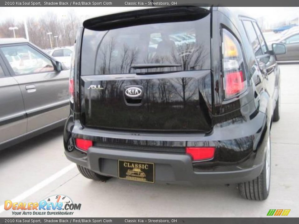 2010 Kia Soul Sport Shadow Black / Red/Black Sport Cloth Photo #4