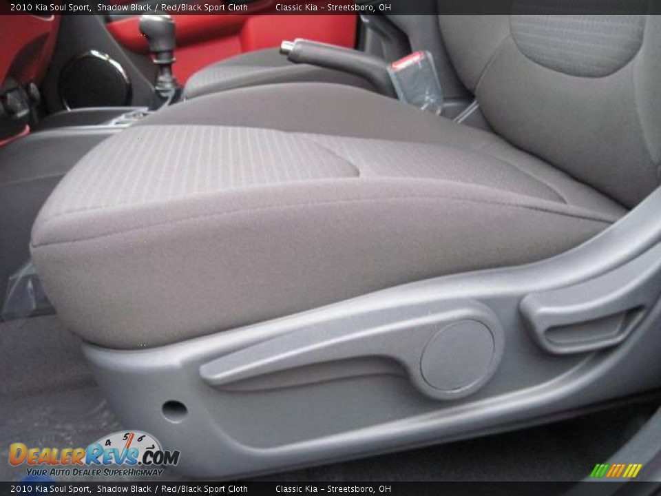 2010 Kia Soul Sport Shadow Black / Red/Black Sport Cloth Photo #7