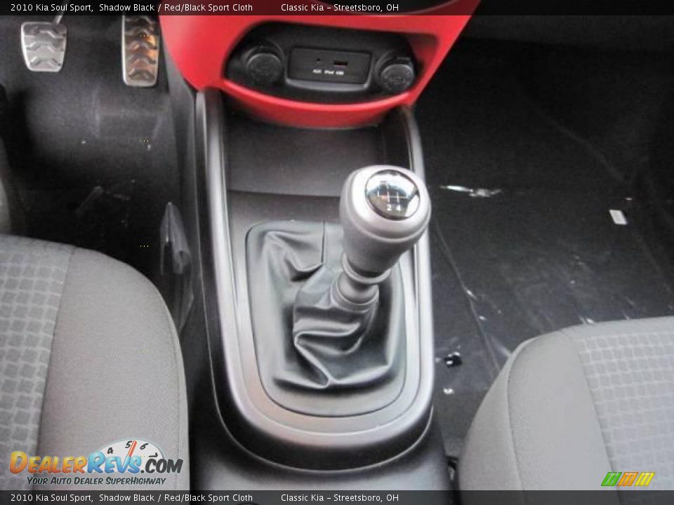 2010 Kia Soul Sport Shadow Black / Red/Black Sport Cloth Photo #10
