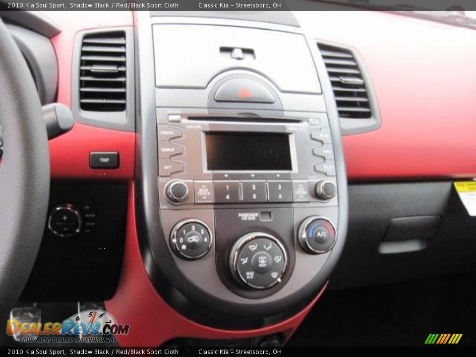 2010 Kia Soul Sport Shadow Black / Red/Black Sport Cloth Photo #11