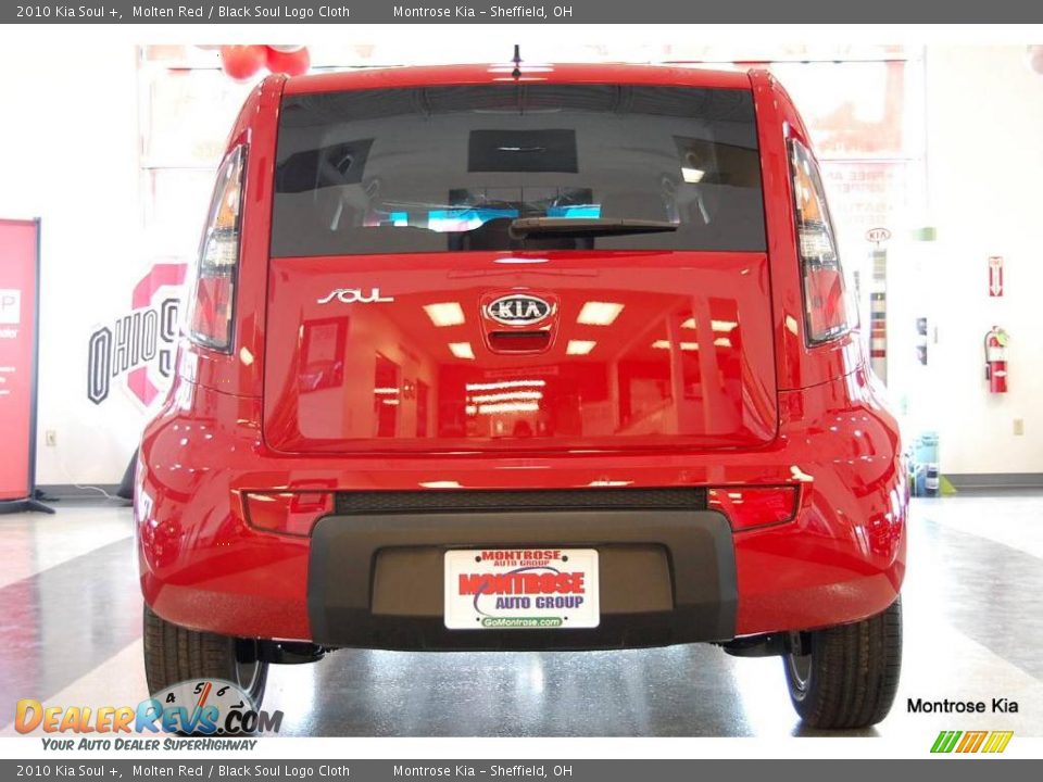 2010 Kia Soul + Molten Red / Black Soul Logo Cloth Photo #6