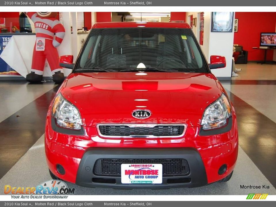2010 Kia Soul + Molten Red / Black Soul Logo Cloth Photo #10