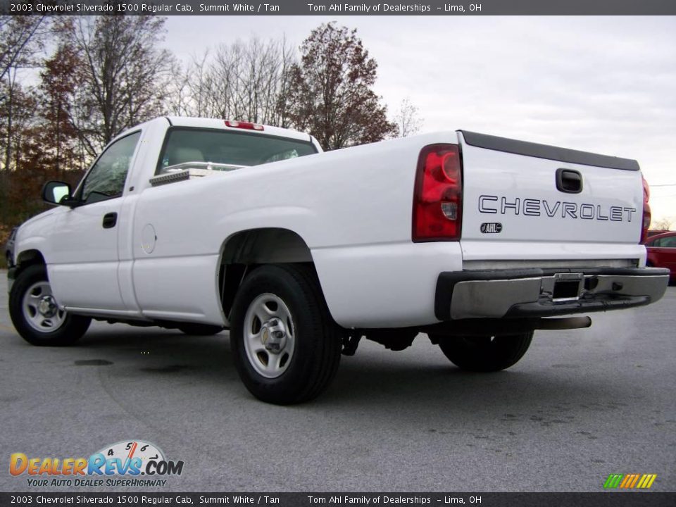 2003 Chevrolet Silverado 1500 Regular Cab Summit White / Tan Photo #3