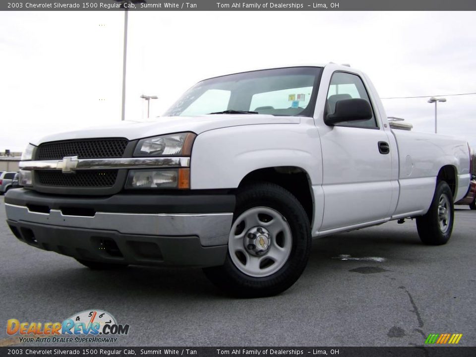 2003 Chevrolet Silverado 1500 Regular Cab Summit White / Tan Photo #4