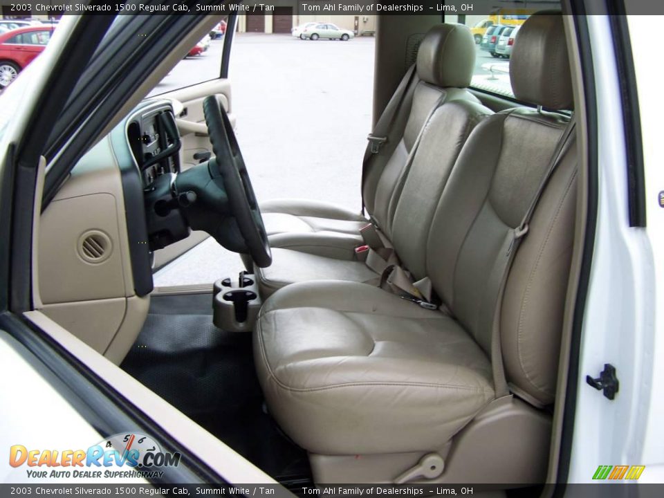 2003 Chevrolet Silverado 1500 Regular Cab Summit White / Tan Photo #8