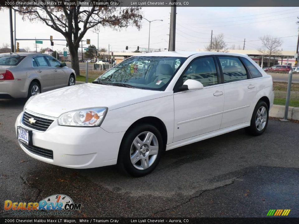 2006 Chevrolet Malibu Maxx LT Wagon White / Titanium Gray Photo #3
